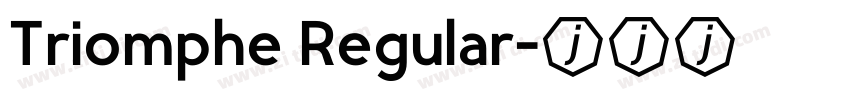 Triomphe Regular字体转换